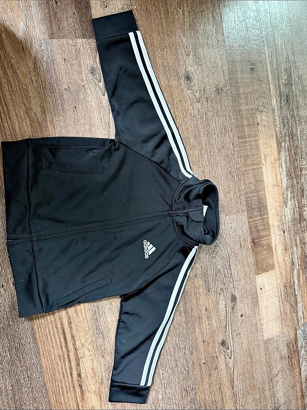 adidas Infant Tricot Track Jacket Girls 12M Black & White